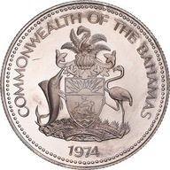 Moneta, Bahamy, Elizabeth II, 50 Cents, 1974, Fran