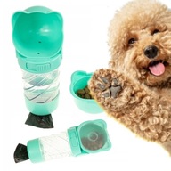 BIDON pre psa s miskou 3v1 na vodu jedlo fľaša MISKA VRECIA