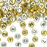 Zlaté a strieborné korálky abeceda (400 korálok) Baker Ross