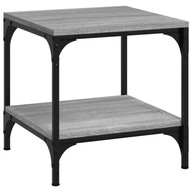 vidaXL Bočný stolík, sivý dub sonoma, 40x40x40 cm