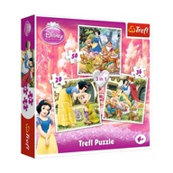 Puzzle Trefl Disney 106 dielikov 3v1 Snehulienka 34038 dielikov.