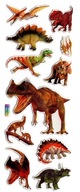 3D motivačné samolepky - dinosaury puffy