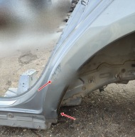 MERCEDES ML W166 12R LONGHERONE parafango sinistra posteriore C792