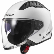 KASK MOTOCYKLOWY BEZPIECZNY OTWARTY LS2 OF600 COPTER II GLOSS WHITE - 06