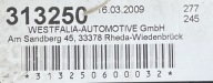 MERCEDES 204 KOMBI tow electrical original A2043100904