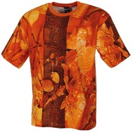 Koszulka Męska wojskowa Bawełniana moro T-shirt MFH Hunter-Orange L