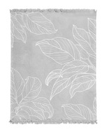 Bavlnená deka teplá 150x200 61jb sivé listy