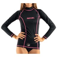 Rashguard női hosszú ujjú UV póló SEAC T-SUN fekete L