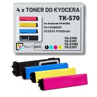 4-pak NOWY Toner TK-570 TK570 CMYK do KYOCERA FS-C5400DN ECOSYS P7035cdn