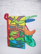 Jellycat látková knižka Dino s chvostíkmi