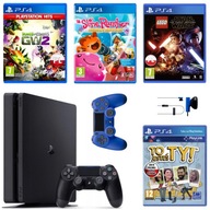 SUPER ZESTAW PS4 1TB + 2 Oryginalne Pady Sony + 4 GRY + Oryginalny karton