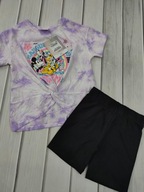 Disney Bluzka Legginsy letnie komplet dla dziewczynki r. 104