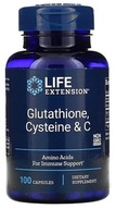 Life Extension Glutatión cysteín & C 100 rastlinných kapsúl