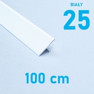 Spojovacia lišta prahová TEOWNIK 25 mm BIELA MAT 1 m