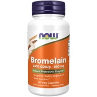 NOW FOODS Bromelain 2400 GDU/g 500 mg 60 kapsúl