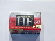 KAZETA SONY HF 60 3 PACK NOVÉ MAGNETOFÓNOVÉ FÓLIE