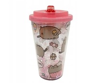 PUSHEEN kubek podróżny ze słomką i ustnikiem TRAVEL MUG 500ml