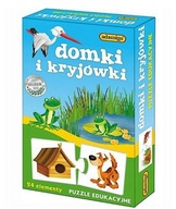 Puzzle 24 dielikov, Vzdelávacie. Domčeky a úkryty