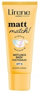 LIRENE MATT MATCH! ZMATNENÁ PODKLADOVÁ BÁZA SPF15 SLADKÁ MANGO 30ml