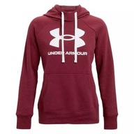 UNDER ARMOUR RIVAL FLEECE MIKINA DÁMSKE ČERVENÉ S