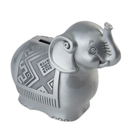 1Pc Kovový slon socha Malý slon kresba