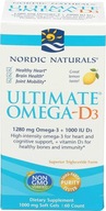 NORDIC NATURALS Ultimate Omega-D3 1280mg 60Kaps