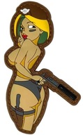 Camo Emblemat Patch nášivka Gun Girl