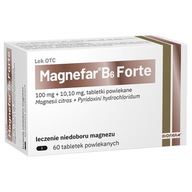 Magnefar B6 Forte magnez + B6 jony magezowe lek 60