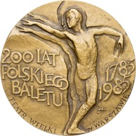 Medal MW, 1985, 200 Lat Polskiego Baletu, Stasiński