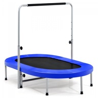 Podwójna trampolina fitness z poręczą