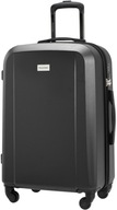 Stredný cestovný kufor MANCHESTER - Čierny 66,5x45x27,5 cm veľkosť L (24”)