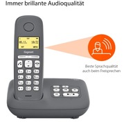 Gigaset A280A bezprzewodowy TELEFON stacjonarny automatyczna sekretarka PL