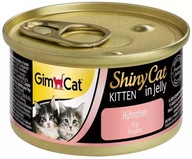 Gimcat ShinyCat Kitten Kura 70g - morka karma z kurczaka dla kociąt