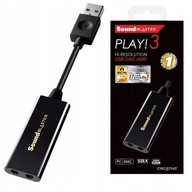 Zosilňovač USB DAC Externá zvuková karta Creative Sound Blaster PLAY!3