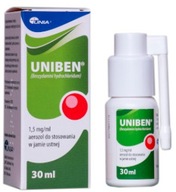 Uniben 1,5mg/ml lek aerozol do jamy ustnej 30 ml