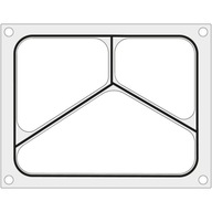 Matryca forma do zgrzewarek MCS na tackę trójdzielną 227x178 mm - Hendi 805