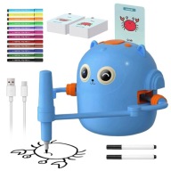 INTERAKTÍVNY KRESLENÝ ROBOT PRE DETI VZDELÁVACÍ SET KARIET NA KRESLENIE