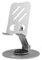 PODSTAVEC NA TELEFON TABLET POD SMARTPHONE STOJAN SKLÁDACÍ DRŽÁK STŘÍBRNÝ