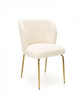 Čalúnená stolička, baránok K474 krémová, zlatá