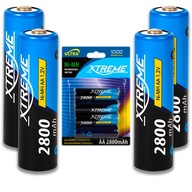 4 SZT AKUMULATOR XTREME Ni-MH AA R6 1.2V 2800mAh