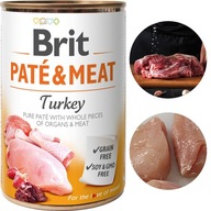 BRIT Pate&Meat TURKEY Mokra Karma Z Indykiem Dla Psa Dog Chicken Adult 800g