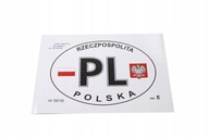 NAKLEJKA PL FLAGA/GODŁO POLSKA DUŻA KAT-E 160mm x