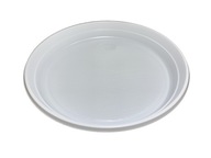 Jednorazové plastové taniere biele 22 cm