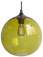 Zielona lampa wisząca+żarówka EDISON E27 CANDELLUX