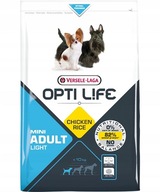 VERSELE-LAGA Opti Life Adult Light Mini dla otyłych psów ras małych 7,5 kg