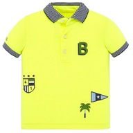 Koszulka polo k/r Mayoral 1147 żółty neon 86 cm