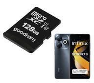 Smartfón Infinix SMART 8 3 GB / 64 GB 4G (LTE) čierny + Pamäťová karta SDXC M1AA-1280R12 128 GB