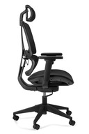 Fotel biurowy ERGO UNIQUE ergonomiczny obrotowy regulacje SIATKA BLACK