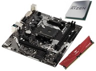 ASRock A320M-HDV R4.0 + Ryzen 3 1200 + 8GB DDR4 2666MHz + chłodzenie