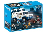 PLAYMOBIL POLÍCIA VEĽKÉ AUTO POLICAJNÉ AUTO TRANSPORTER 71597